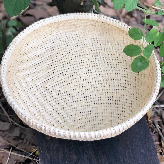Rổ tre đan thủ công