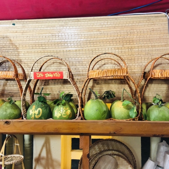 Giỏ đựng bưởi quà tặng