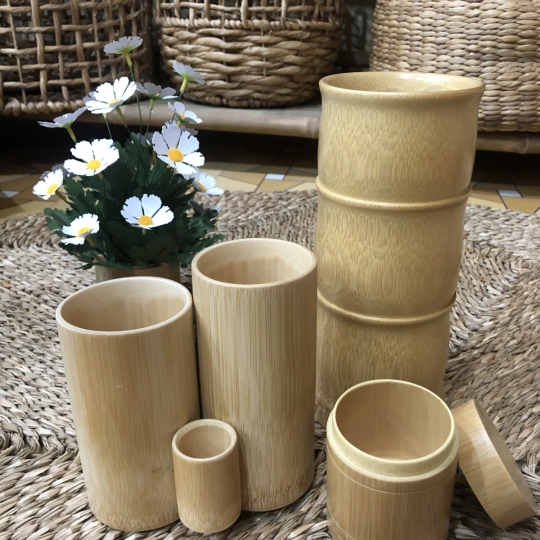 Bình giữ nhiệt tre